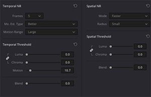 DaVinci Resolve Studio propose un puissant réducteur de bruit, très réputé...