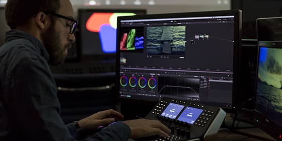 Pupitre Davinci resolve retour video FSI 10 bits