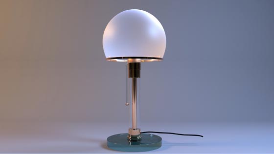 Modélisation d’un objet complexe : Une lampe Wagenfeld 