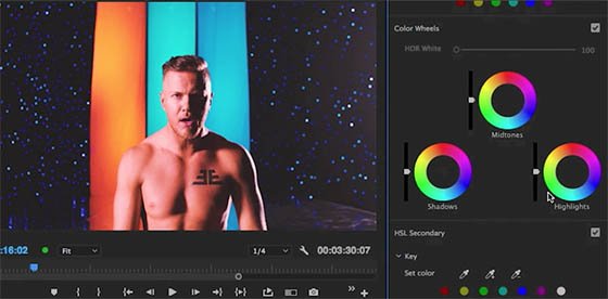 Premiere Pro CC intègre des outils de contrôle et de correction couleur Lumetri.