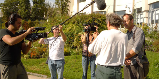 Tournage deux caméras avec prise de son à la perche