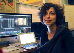 Nathalie Sanchez, conseillère technique sur Fou d'Amour et assistante monteuse, qui a géré toute la postproduction du film.