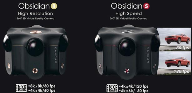 Caméras VR Obsidian R et Obsidian S