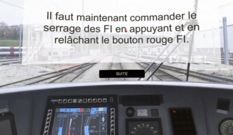 Formation en VR pour la RATP : sécurité freinage, par la société Takoma