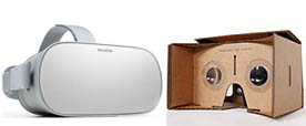 2 casques VR économiques et faciles à utiliser : Oculus Go et Google Cardbox