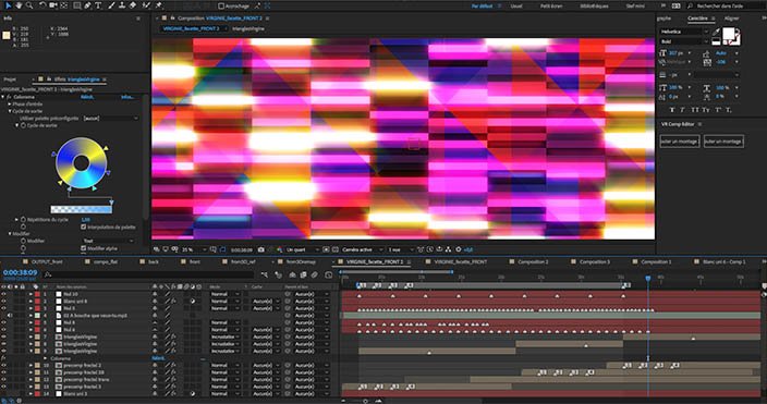 After Effects, mécano infini de compositions, imbrications, bricolages...