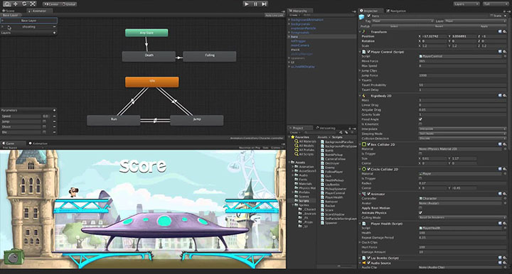 Bases programmation Unity, programmation orientée objet, méthodologie, langage C#, game design